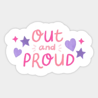 Out and Proud Sticker